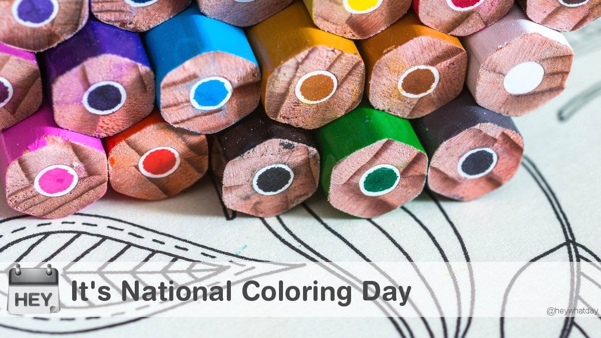 It's National Coloring Day! 
#NationalColoringDay #ColoringDay #ColoredPencils