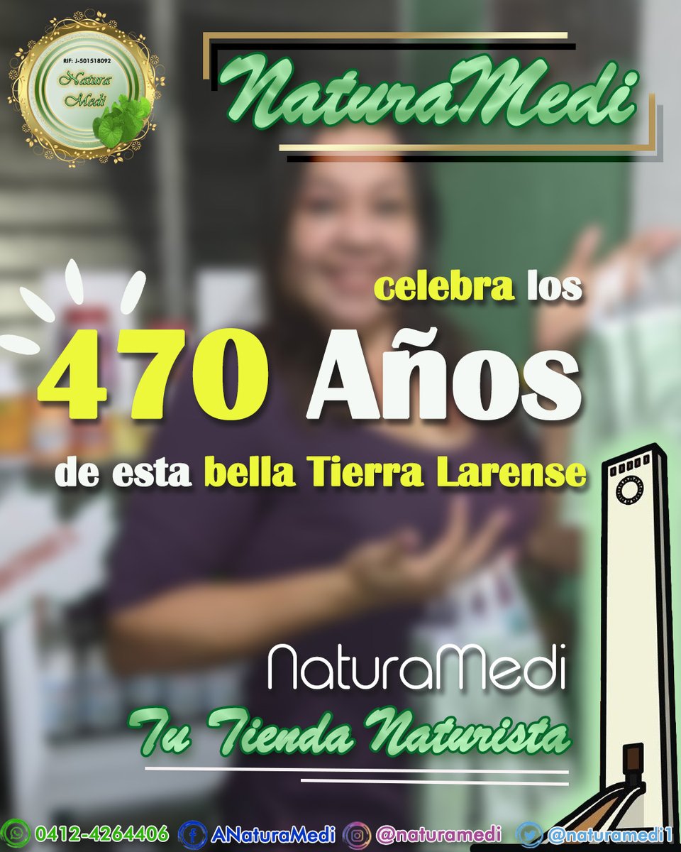 #angiesalcedo #barquisimeto #470añosbarquisimeto #delivery #medicinanaturista #chancapiedra #castañadeindia #vitaminas #colageno #gotaforte #zarzaparilla #biotina #jabonmedicinal #jarabedeberro #cardolechoso #floresdebach #gotasdevaleriana #magnesio #citratodemagnesio