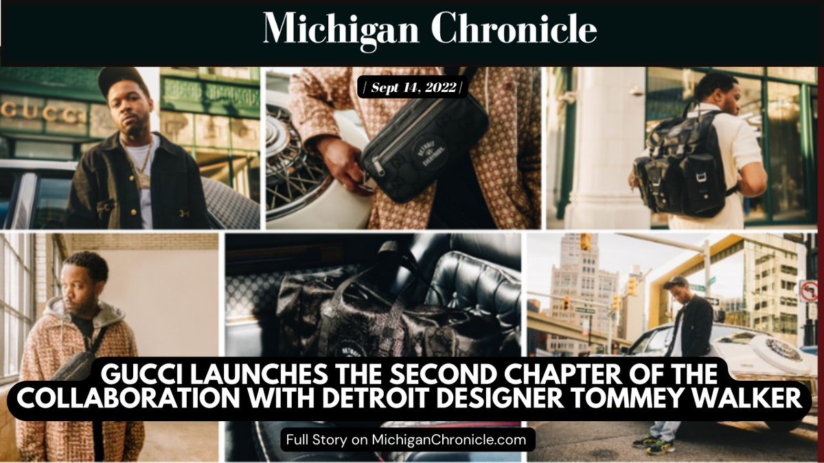 On Sept 8 <a href="/gucci/">gucci</a> launched custom DETROIT VS. EVERYBODY (<a href="/TheDVEBrand/">Detroit Vs Everybody</a>) patches in collaboration with Detroit designer Tommey Walker for Gucci’s Off the Grid collection. Learn more bit.ly/3RJCaHz #Gucci #DetroitVsEverybody #Detroit