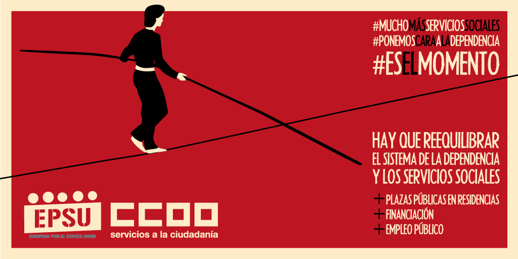 fscccoorm's tweet photo. Es necesario reforzar los servicios públicos y reequilibrar el sistema de la dependencia y los servicios sociales y así lo vamos a exigir. #PonemosCaraALaDependencia #MuchoMásServiciosSociales https://t.co/OgqnZYcINA