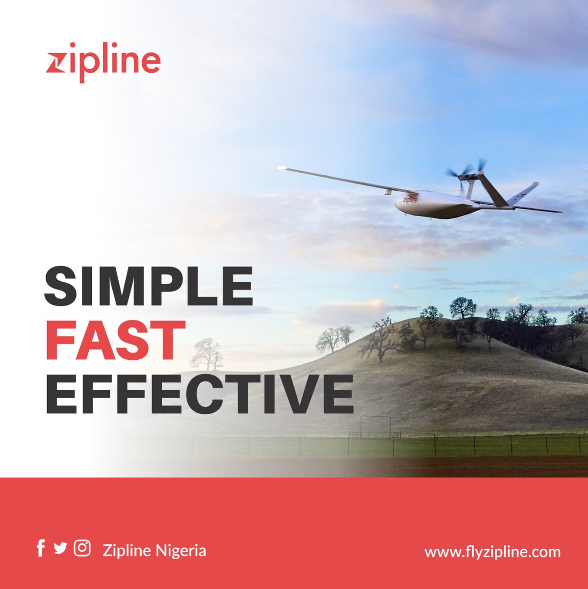 Zipline_Nigeria's tweet photo. Every day, #Zipline distribution centres around the world are changing the way healthcare supply chains operate, and how care is delivered.
✔Simple. ✔Fast. ✔Effective.
#DroneDeliveryService #ZiplineNigeria #DronesThatDeliver https://t.co/Ol0qEoamgk