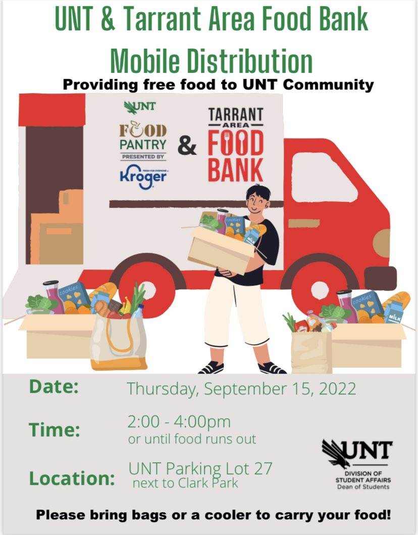 UNT Food Pantry Presented By Kroger On Twitter Tomorrow Is Our First unt-food-pantry-presented-by-kroger-on-twitter-tomorrow-is-our-first