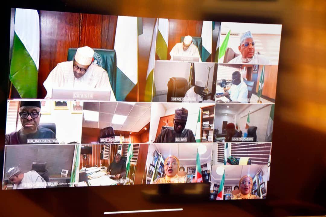 DrRamatuAliyu's tweet photo. Earlier Today, I attended the virtual Federal Executive Council (FEC) meeting presided over by His Excellency, President Muhammadu Buhari. https://t.co/eXWpoyZ2z4
