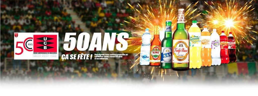 L’UNION CAMEROUNAISE DE BRASSERIES (UCB) célèbre ses 50 ans aujourd’hui au K Hôtel à Douala. 

#UCBAt50 #RaiseYourGlass 
#CKOMENT