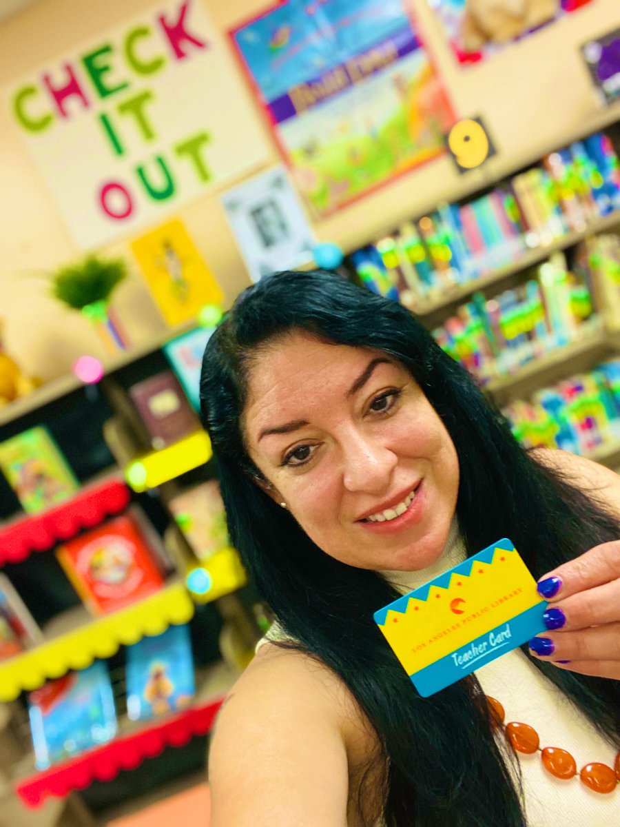 Librarygal05's tweet photo. September is #LibraryCardSignupMonth I ❤️ my #teachercard @LAPublicLibrary 📚 #checkitout #librariestransform #schoolibrariesrock @LASchools https://t.co/c8eKY7KrlS