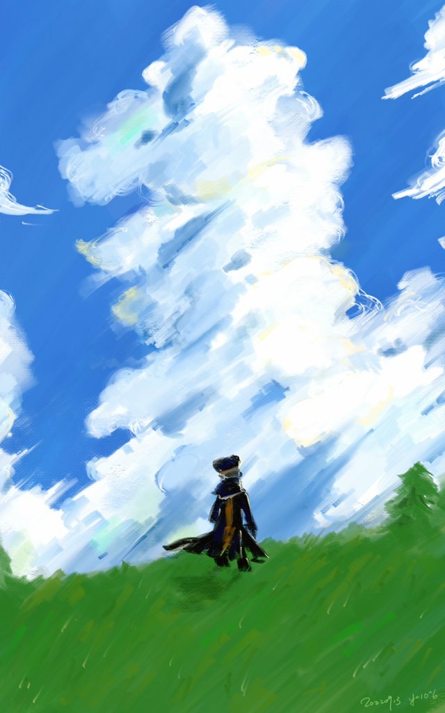 _1000000y's tweet photo. 白色的雲
#painting #SubwayMaster #submas #sbms #サブマス #Ingo #ノボリ #繪畫 https://t.co/aXFQRMp2dq