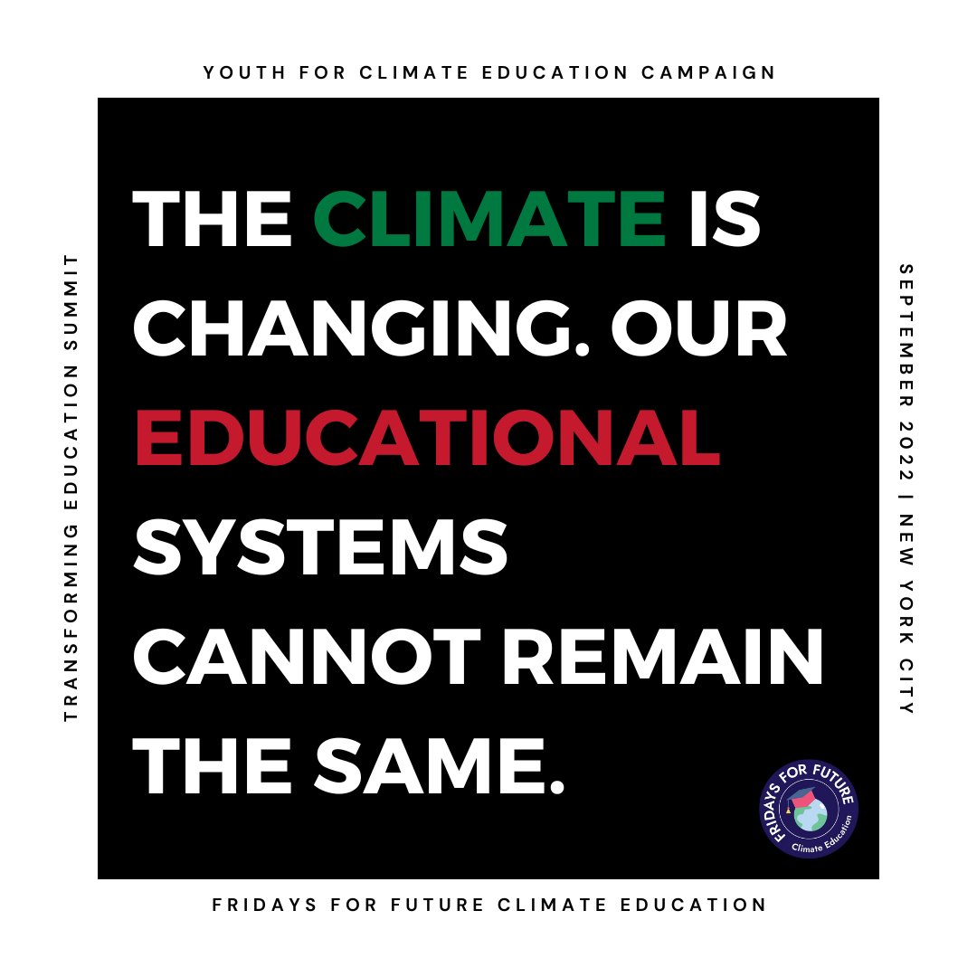 earthday_ed's tweet image. Climate change is a test. Why not let me study for it?#transformtogreen #greenthecurriculum #educateforfuture @Fridays4future  #informmyfuture @EarthdayA  @earthdaymena  @earthdayindia  @AminaJMohammed @GordonBrown @EarthDay