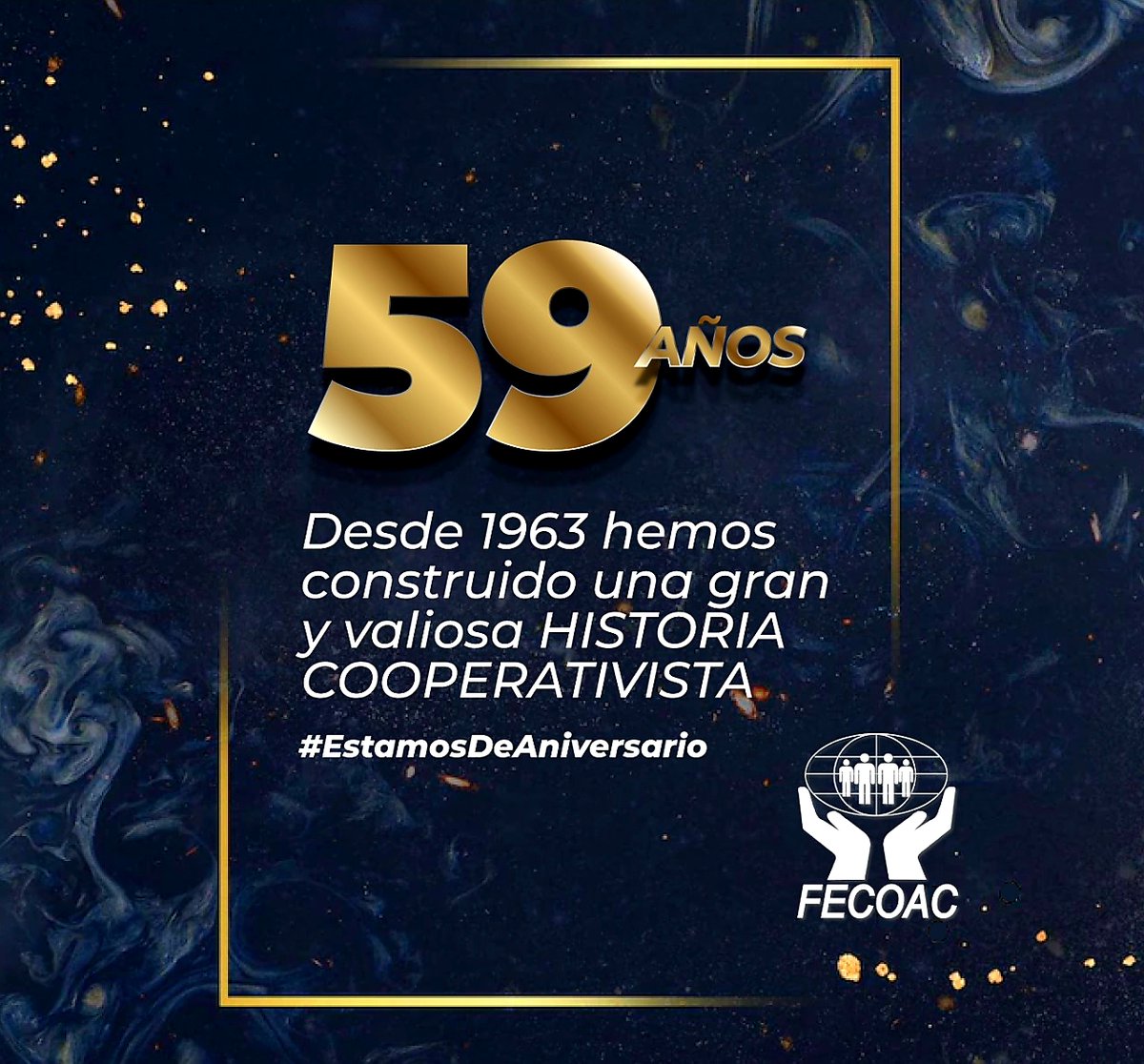 El 14 de septiembre de 1963, a través del Acuerdo N.- 244 del Ministerio de Bienestar Social; con la finalidad de representar, defender y propender al desarrollo y consolidación del Sistema Financiero Cooperativo del Ecuador, nace la FECOAC, hoy cumplimos #59Años.