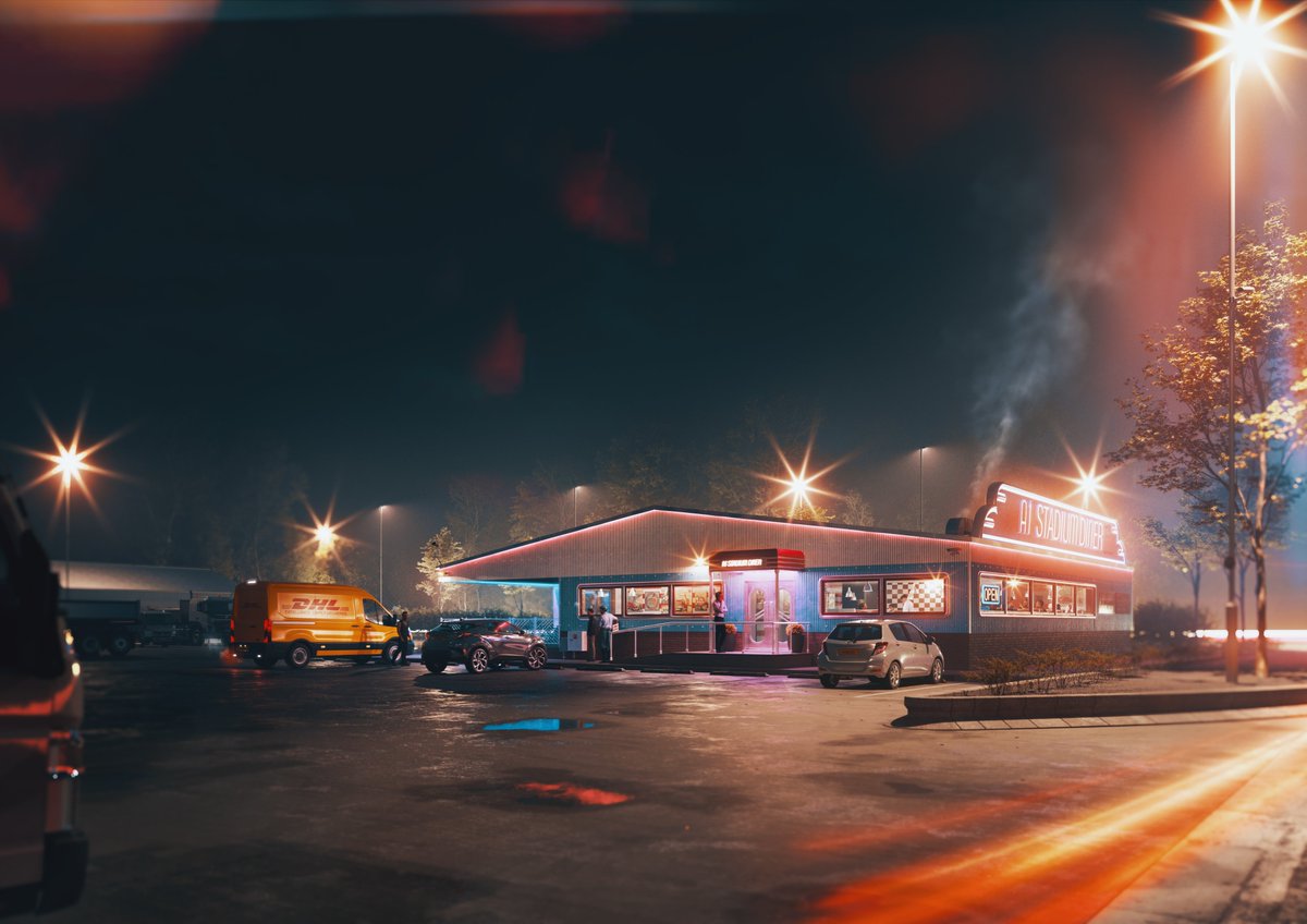 So photo-real we can almost smell the coffee.

What is it that makes a CGI photo-real? The obvious answers are the lighting and material palette. Beyond that, however, are the things that go unnoticed. Little imperfections such as puddles, leaves, dirt etc.

#propertydevelopment