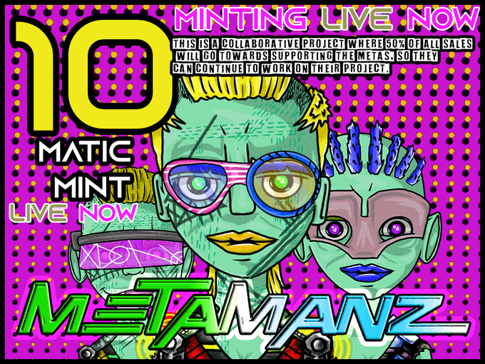 Collect 10 #MetaManZ to get your custom upgrade! 
Minting here - youmanz.club
Joining here - discord.gg/ssafWYfS
#YouManZ #YMZfam #NFTCommunity #PolygonNFTs