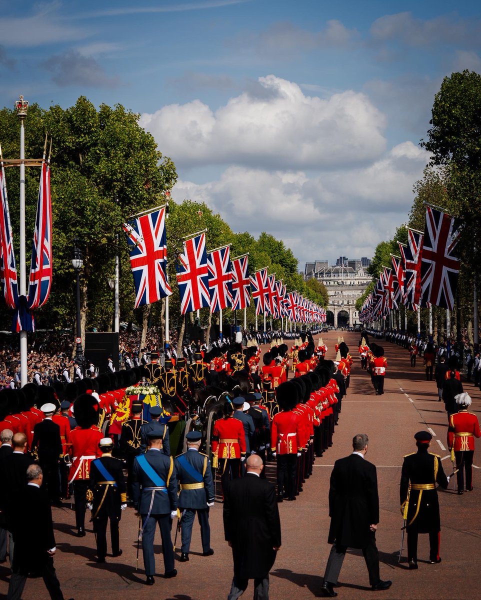 A poignant, historic procession in British and world history. God bless you, Ma’am.