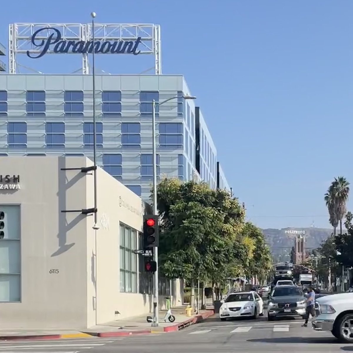 Feels like the most Hollywood photo I’ve taken. Paramount pictures with the Hollywood sign in the background