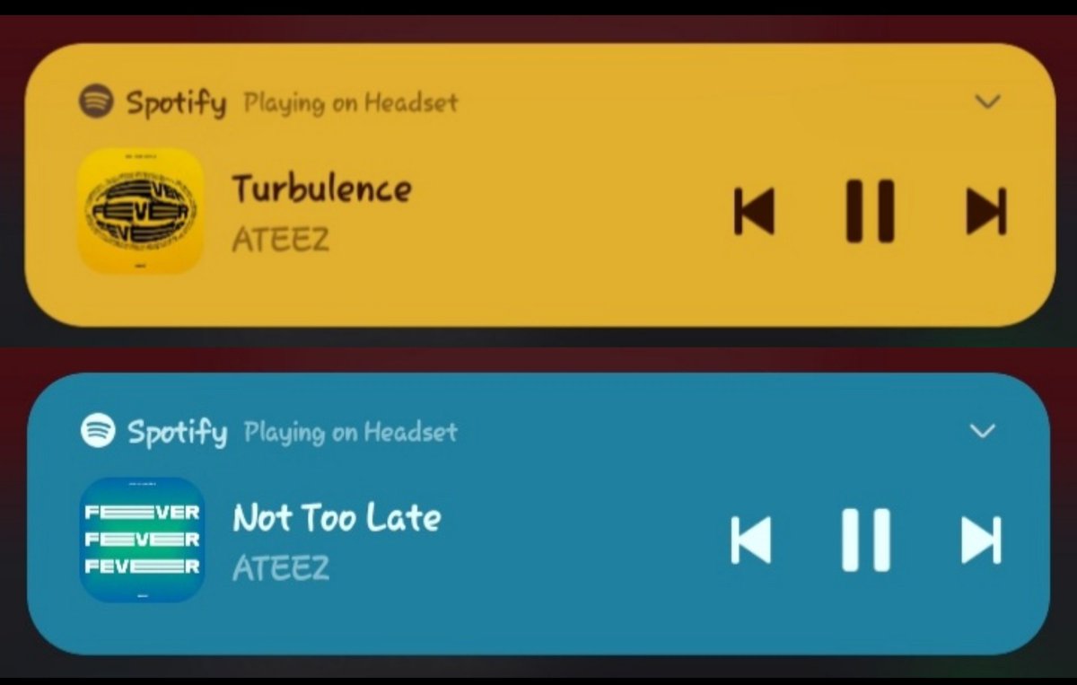 Ari_Mousse's tweet photo. Are this songs connected @ATEEZ?  I have been wondering why the intro of Turbulence is so familiar.... In spotty 'This is ATEEZ' Next to 'Not Too Late' is 'White Love' I thought it's the intro of White Love but deym, it never was. But it's the last part of Not Too Late. https://t.co/HCDIlPQ6Fz