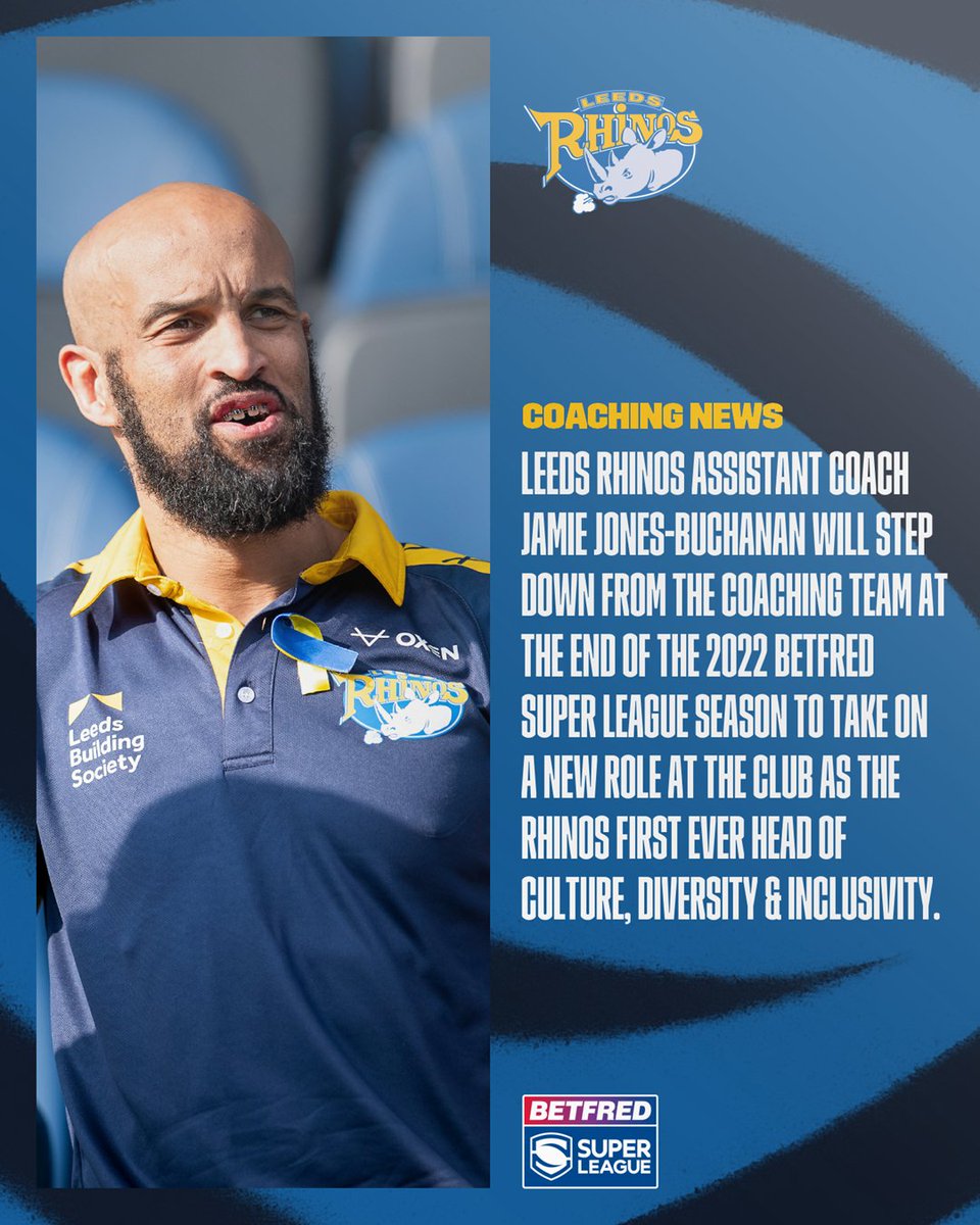 Leeds Rhinos legend Jamie Jones-Buchanan played 20 seasons for his home town club and now he has a new role for 2023 to share his passion and enthusiasm for the club with the wider community and within the Rhinos organisation.
➡ More therhinos.co.uk/2022/09/14/rhi…