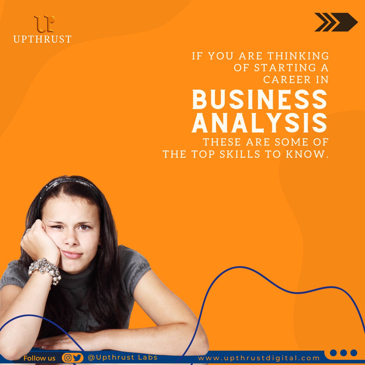 GroupUpthrust's tweet photo. 1.Communication skills
2. Programming skills
3. SQL proficiency 
4. Problem solving .
 A Business Analyst is known for analysing data and providing business-driven solutions for the development and growth of an organisation. https://t.co/m0afhsV0l2