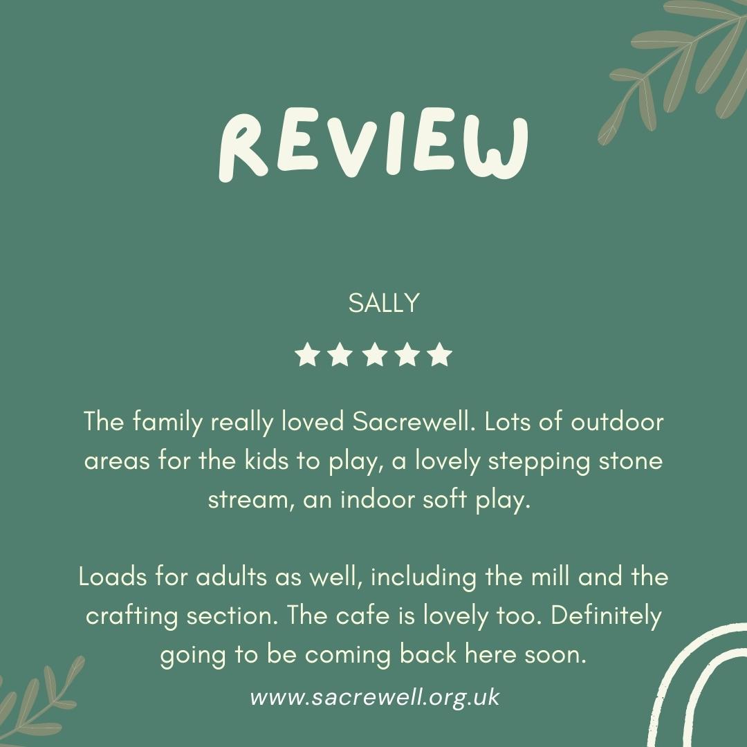 Sacrewell's tweet photo. Another 5 star review!

Thank you for your review, Sally. We're so pleased both you and your little ones had a wonderful day with us. 

Come and visit us for yourself, more information available here: https://t.co/OBQZx0zsk1 https://t.co/1sBXNKqoCW