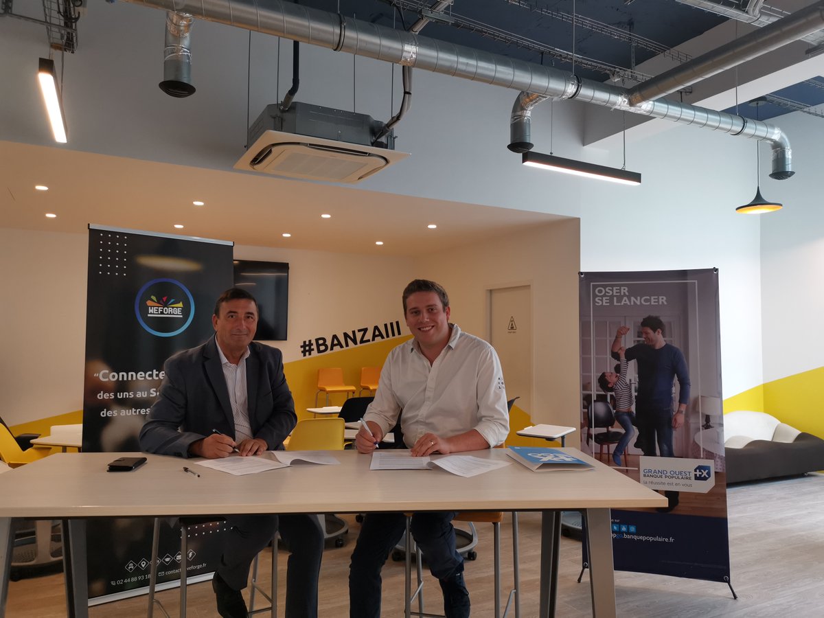 We_Forge's tweet photo. [NOUVEAU PARTENARIAT : @bpgrandouest Anjou x @We_Forge]

Bienvenue à la Banque Populaire Grand Ouest dans la team Friends de WeForge 🚀
Nous sommes très heureux d'officialiser ce partenariat concret et au service de notre écosystème ! 🤝

#Banzaiii #Friends https://t.co/3IJBdyD0Sw