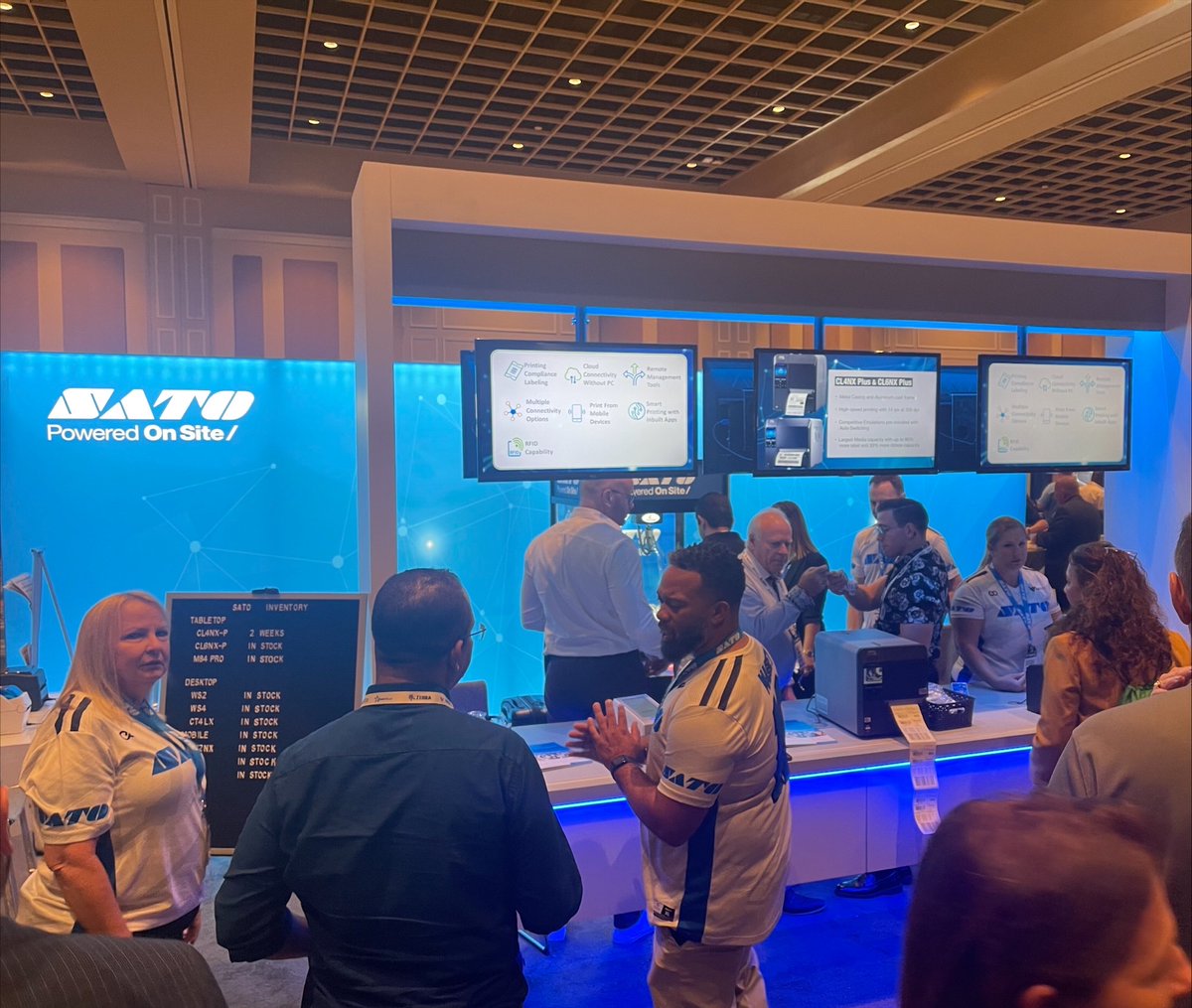 SATOamerica's tweet photo. Another successful #VARTECH2022 for Team #SATO!  Watch this video to learn more about our new #partner program with exclusive benefits for #SATO premium partners! https://t.co/h1Db9IkaA8 https://t.co/sO8DPUaSo0