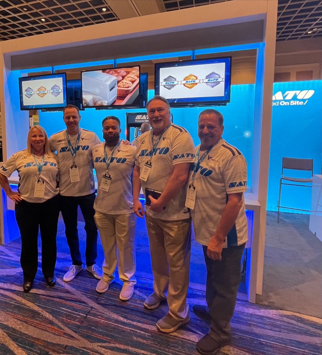 SATOamerica's tweet photo. Another successful #VARTECH2022 for Team #SATO!  Watch this video to learn more about our new #partner program with exclusive benefits for #SATO premium partners! https://t.co/h1Db9IkaA8 https://t.co/sO8DPUaSo0