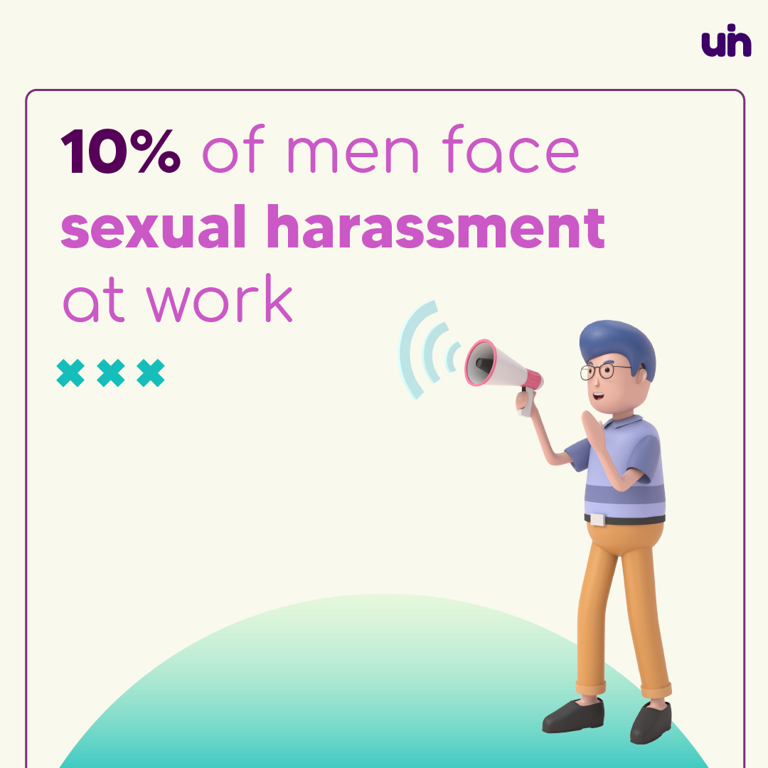 UnHireCo's tweet photo. Most never speak, but men, too, are victims of sexual harassment. It’s time to make room for them to open up and feel safe, not vulnerable. It’s time to #UnHire the harassers. 

#sexualharassment #workplaceharassment #sexualharassmentagainstmen #harassment #POSH https://t.co/1ZOS2ETHBc
