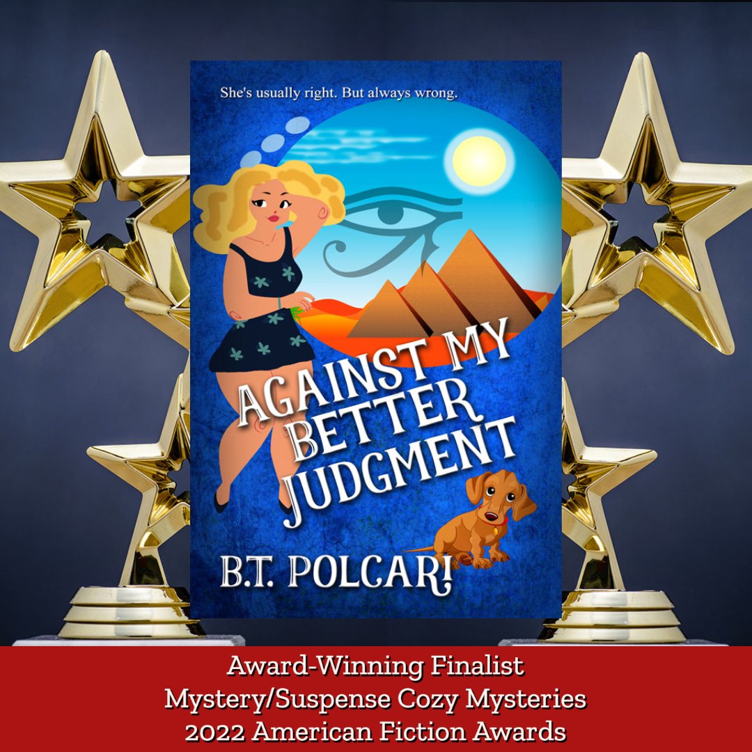 btpolcari's tweet photo. 🎉Against My Better Judgment is 1of6 finalists in the 2022 American Fiction Awards for the Mystery/Suspense: Cozy Mystery category🎉
#againstmybetterjudgment #americanfictionawards2022 #cozymystery #yamystery #heist #treasurehunt #mauzzyandme #btpolcari #localauthor #indieauthor https://t.co/BWvhHVjLLw