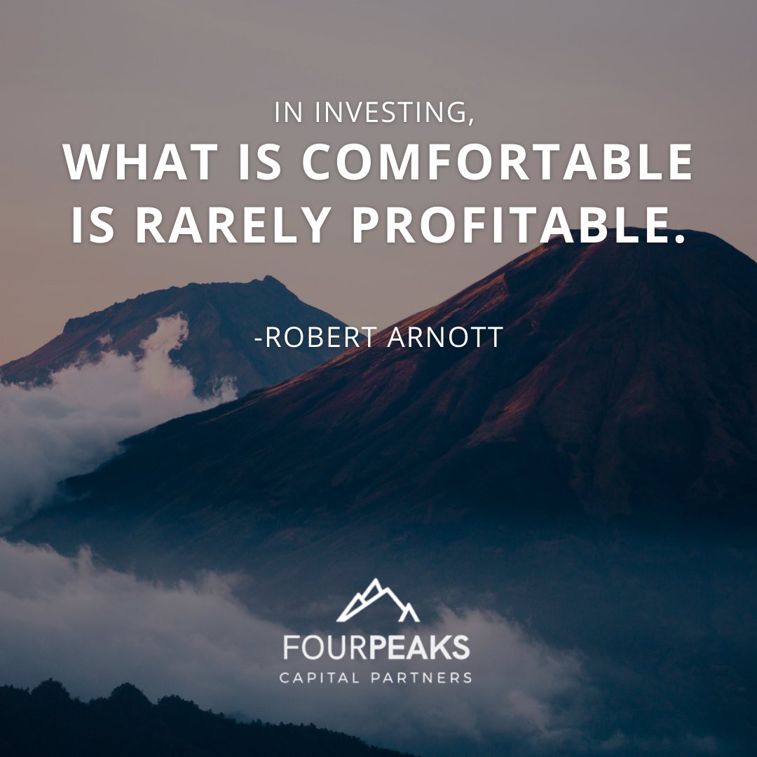 4PeaksPartners's tweet photo. This is so true in everything we do in life.

Profitable investments often require a level of risk that makes us uncomfortable. 

While you may need to get out of your comfort zone to grow your wealth, you can follow the path of successful investors. https://t.co/ZIs5XHFQMM