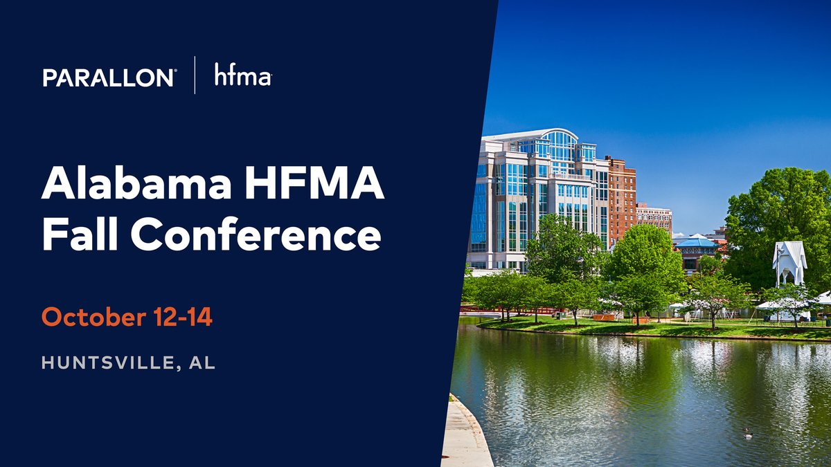 We're looking forward to seeing you in Huntsville next month at the <a href="/AlabamaHFMA/">Alabama HFMA</a> Fall Conference! Register today and stop by our booth to see Mitzi Winters and Angie Ellis.