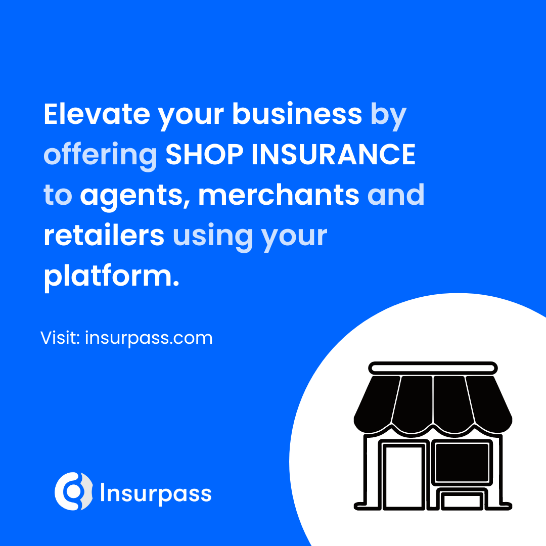 insurpass's tweet photo. With the Shop Insurance Plan, you can offer insurance protection (as a value-added service) to the agents, merchants, and retailers within your ecosystem and get up to 1 million naira in insurance compensation. Learn more: https://t.co/Xwux95CSxZ
#insurtech #embeddedinsurance https://t.co/IN7dpOBvqU