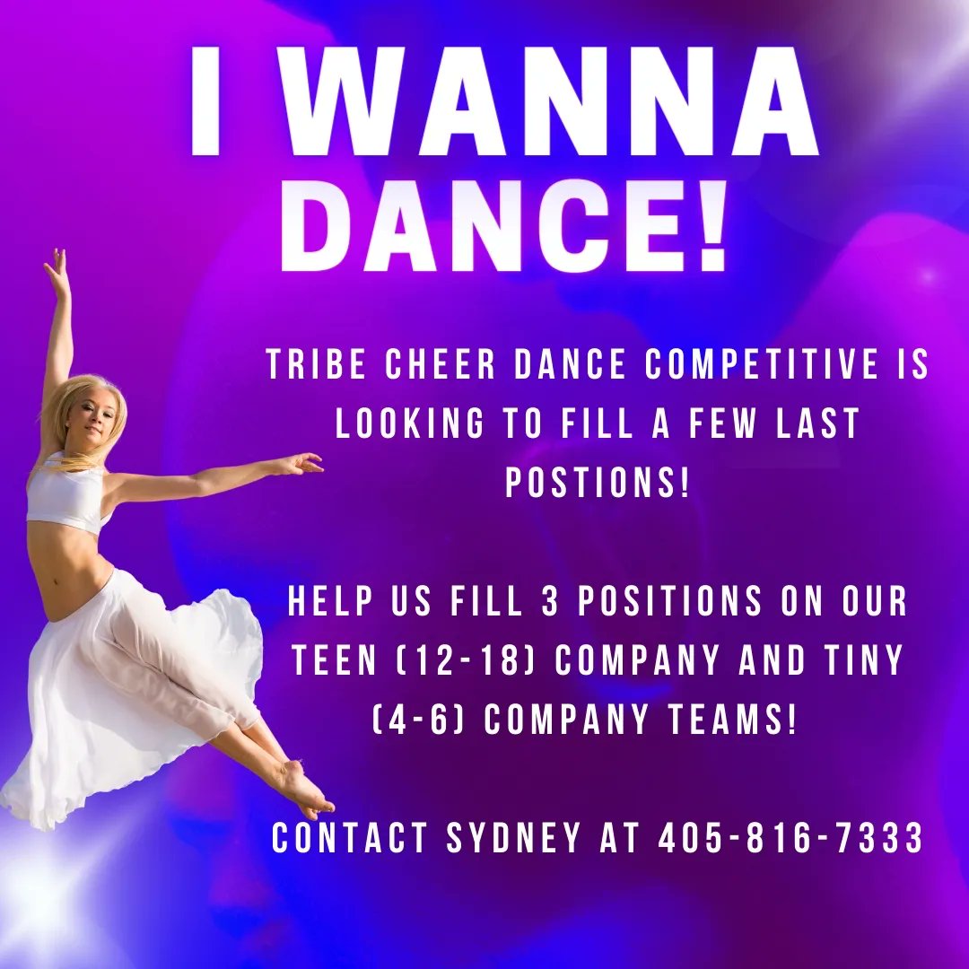 Tribe Cheer on Twitter "Our competitive dance teams have openings! Are