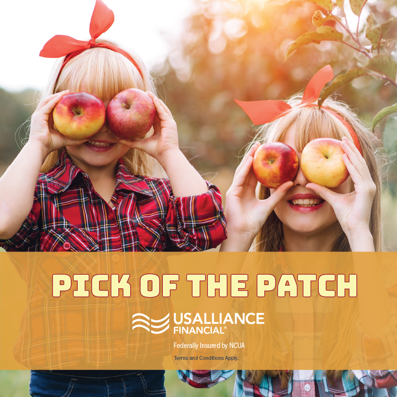 USAllianceFCU's tweet image. The season for pumpkin picking is coming and we have the pick of the patch!🍎

Earn $50 when you open a USALLIANCE MyLife Checking Account with direct deposit! #checkingaccount #pickofthepatch

Learn more by visiting: go.usalliance.org/fall-mylife-ch…