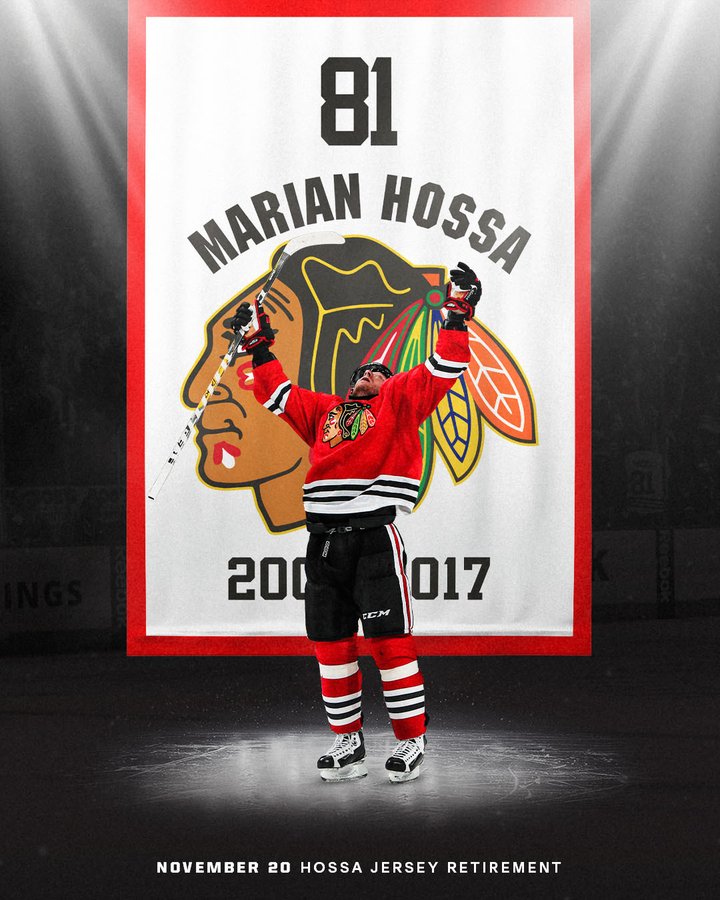 Chicago Blackhawks news, updates: Marian Hossa jersey retirement ceremony  date, start time - Second City Hockey
