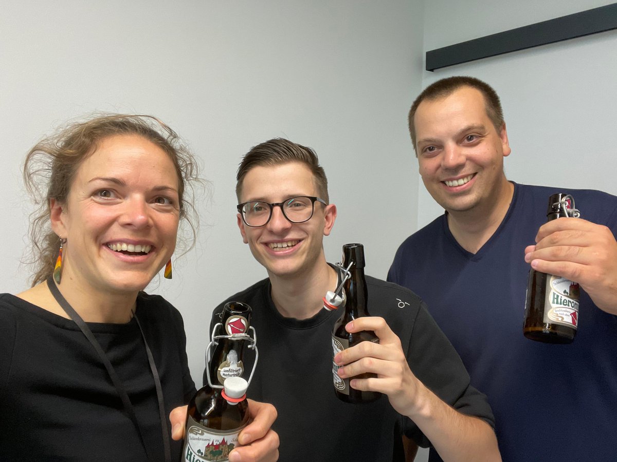 OptoBiolabs's tweet photo. Cheers to you, Maxi! Congrats on killing it on your last exam of the semester and thank you for celebrating with us! You are a great asset in our team!
#lastexam #Freiburg #IMTEK #startup #teamspirit #celebration https://t.co/zUzQfMkcl9