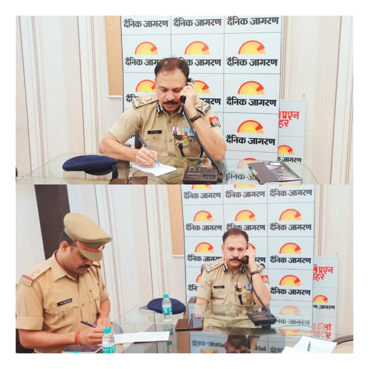 kanpurnagarpol's tweet photo. #POLICE_COMMISSIONERATE_KANPUR_NAGAR के पुलिस आयुक्त श्री बीपी जोगदण्ड ने जनता से फोन पर संवाद कार्यक्रम के दौरान सुनवाई, कार्रवाई न होने की शिकायतों का संज्ञान लेकर त्वरित कार्यवाही करते हुए निस्तारण करने के निर्देश दिए जिससे नागरिकों को पुख्ता सुरक्षा का एहसास हुआ। @Uppolice https://t.co/mN2tSsT3bi