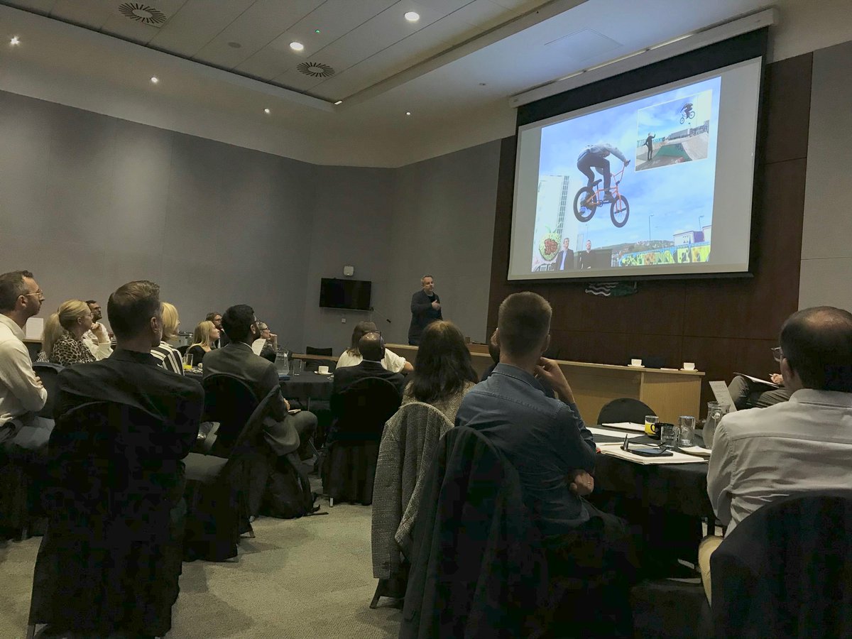 DesignSouthEast's tweet photo. #KentDesign - Regeneration of the harbour & town centre in #Folkestone. A very inspiring talk today from Guy Hollaway @Hollawaystudio #Folkestone51 https://t.co/5u5EKoAR3t