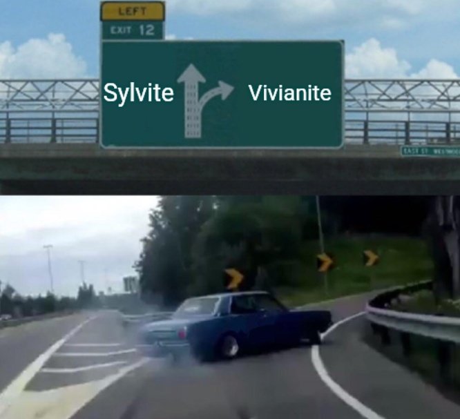 Today I found out that #vivianite was first found down the road from me in Cornwall, so it was a quick and easy #MinCup2022 vote! Vivianite is a secondary mineral so it appears in a range of geological settings and an even replace organic material~