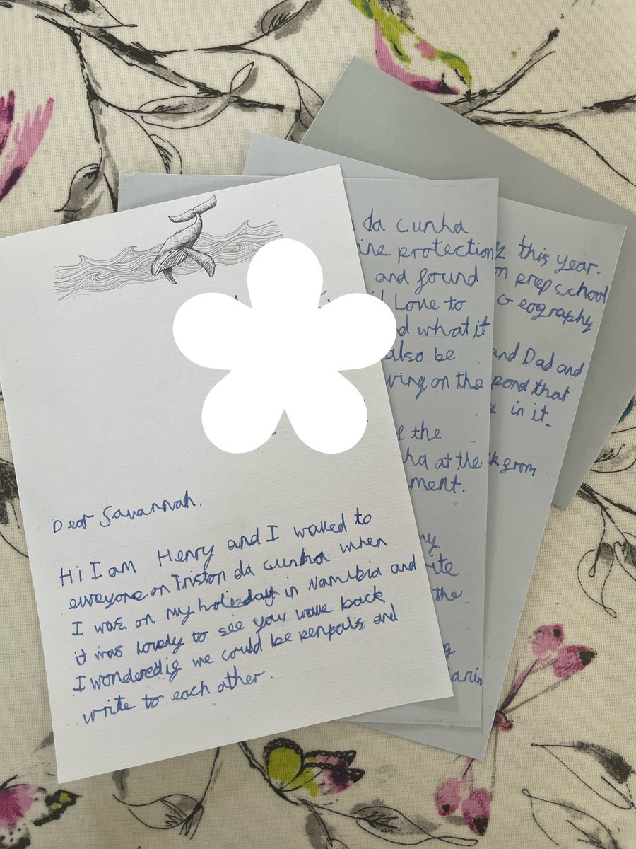 NaturetasticWH's tweet image. It’s on its way… but who knows how long it will take to get there! 🛥 
I’ve just posted my first letter to Savannah on #TristandaCunha 🐧 asking if we can be pen pals! 
We waved at each other across the South Atlantic earlier in the year! #AtlanticGuardians 
@KellyGrTDC