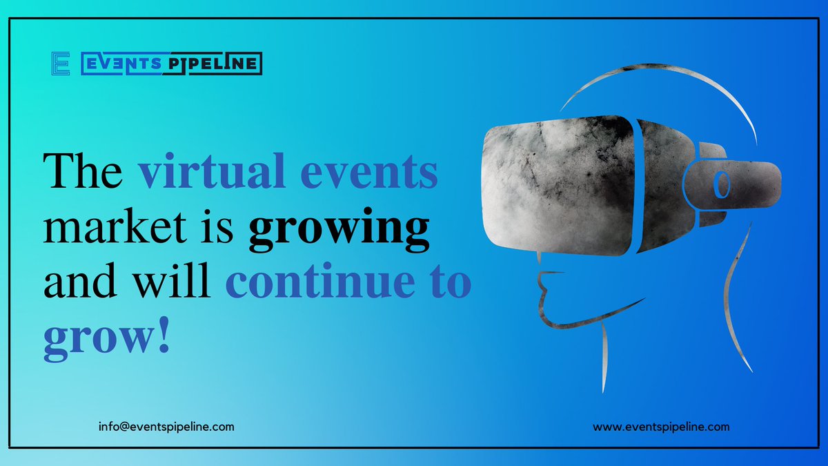 👉The virtual events market is growing and will continue to grow! 

✅Many felt that virtual events will lose their charm after the pandemic is over. But that's not the case and this forecast proves that. 

✅Request a demo and start planning!
