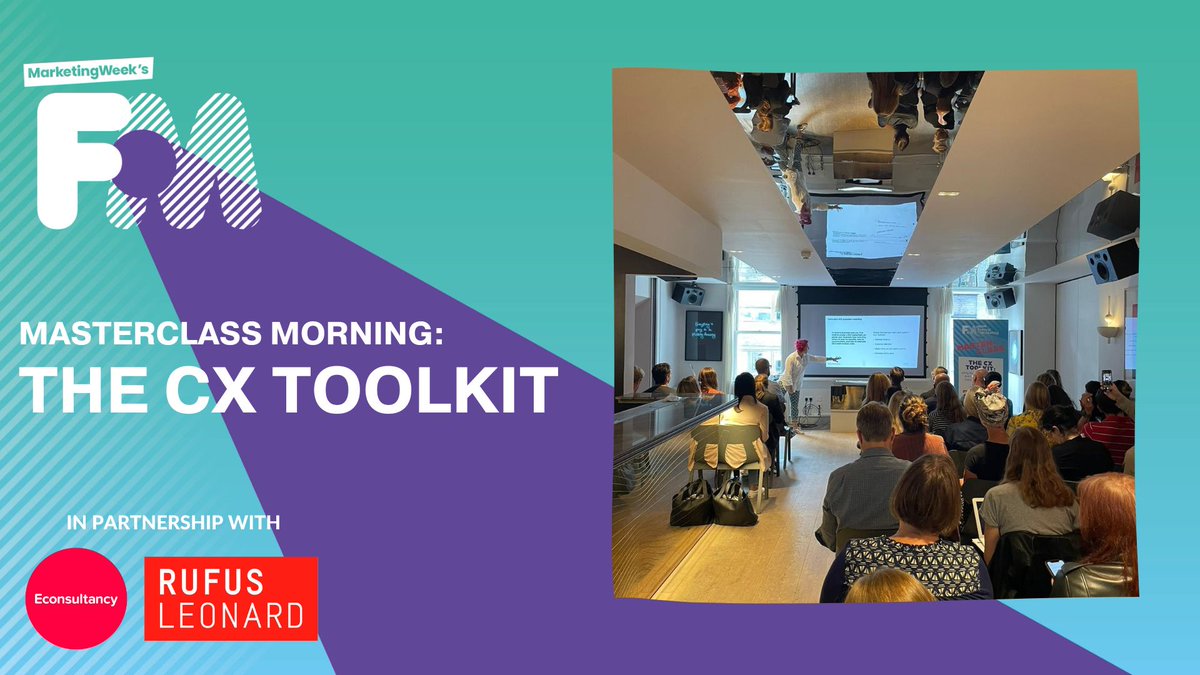 FestofMarketing's tweet photo. A HUGE thank you for everyone who came to another packed Masterclass morning! In partnership with leading design and technology agency, @rufusleonard and @Econsultancy.
#festival #masterclass #marketing #business #technology #design #rufusleonard #econsultancy https://t.co/8ZpwYIf4DA