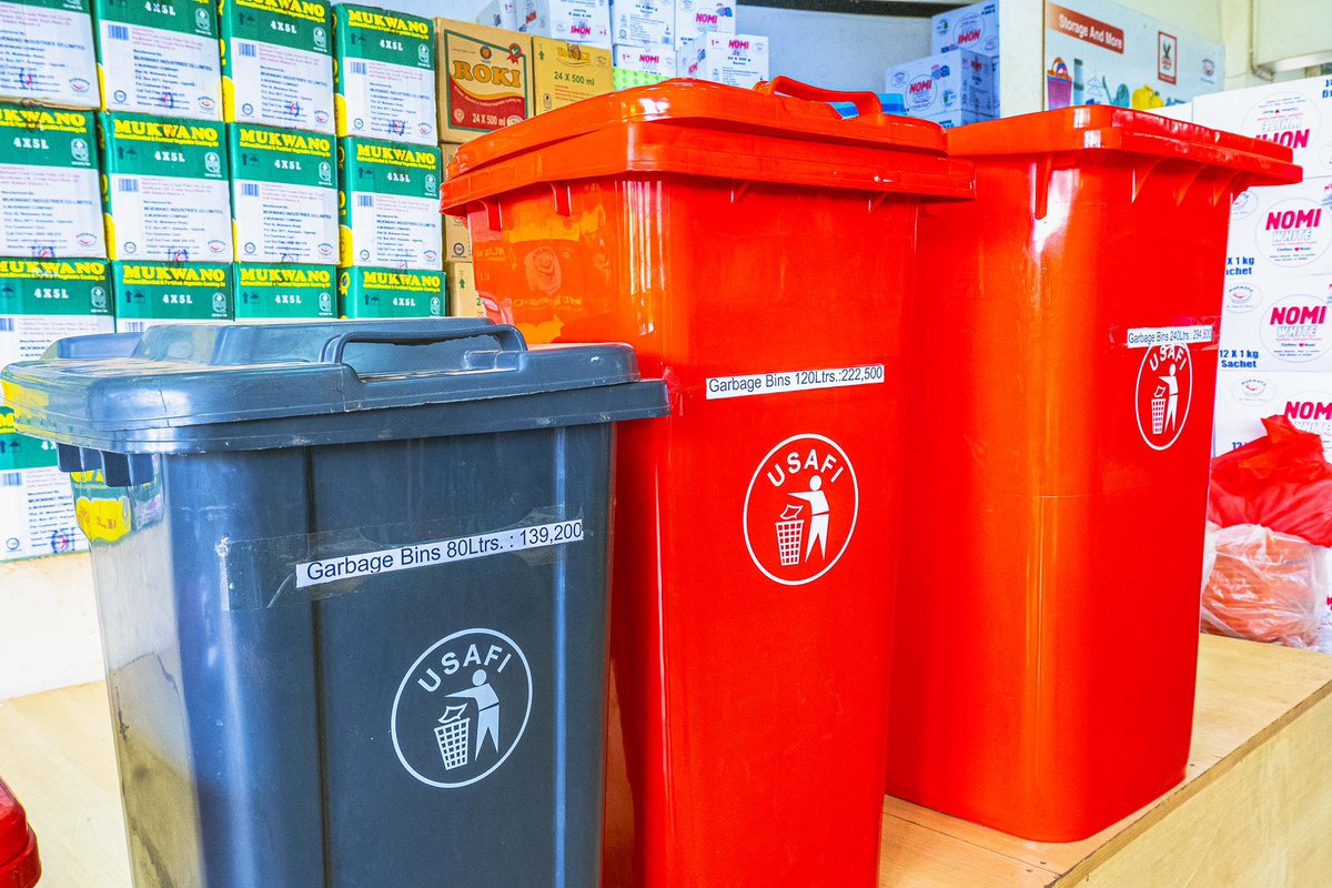 mukwano_ind's tweet photo. Proper waste disposal is crucial for homes, communities, and the environment. Get Mukwano Plastic Dustbins that come in sizes of 20L, 80L,120L, 240L &amp; 360L. Visit the Mukwano factory outlet (Old UMA conference centre) - Jinja road. Call our outlet service line: +256393241822 https://t.co/Uv9lBOWfzL