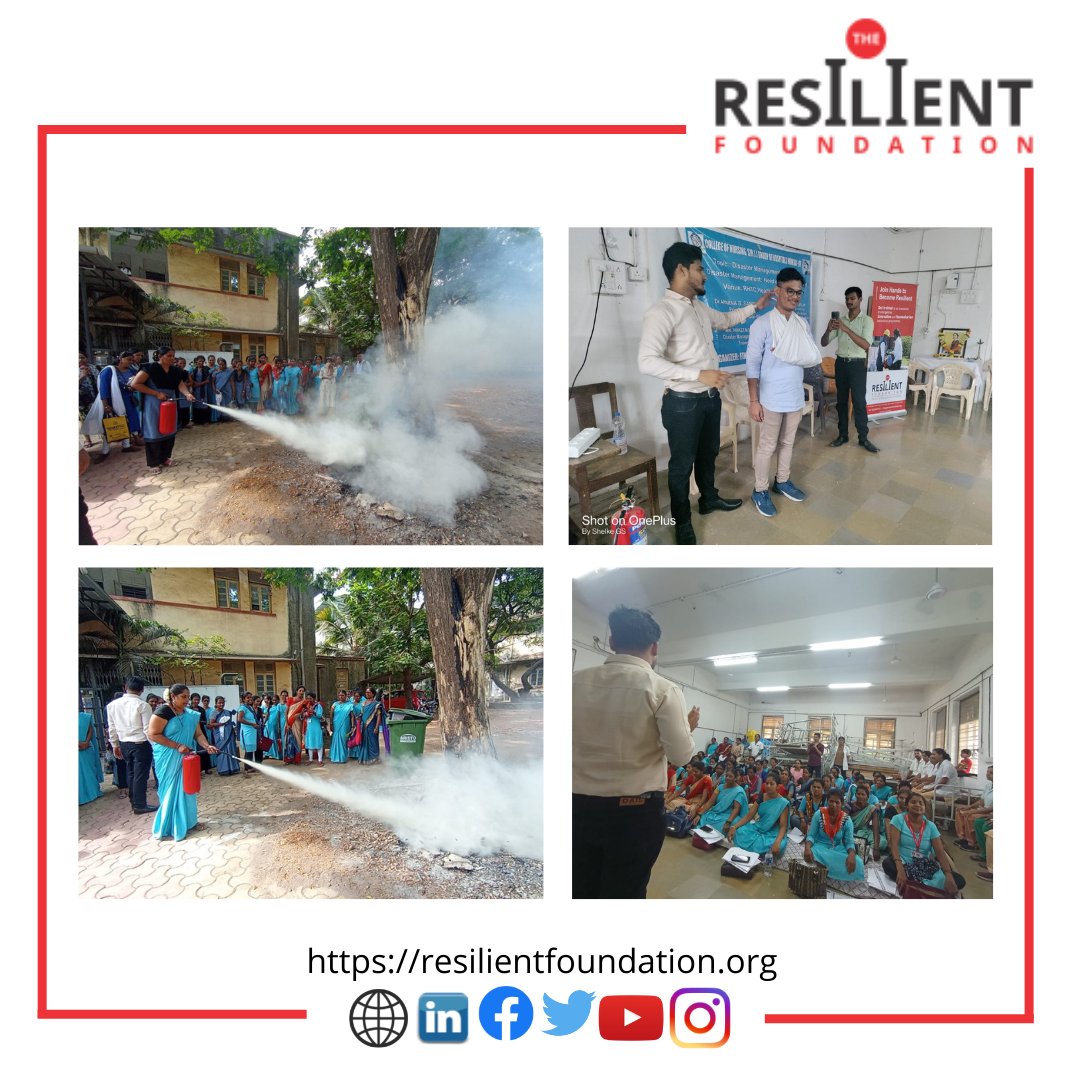 resilientfounda's tweet photo. One-day session for nursing students of the "College of Nursing Sir JJ Group of Hospital Mumbai."

Join hands to touch one million lives by 2030 
#EmergencyResponse #FireSafety #FirstAid #DRR #DisasterManagement #FirstResponders #Changemaker #Youth #ClimateChange #SustanaibleGoal https://t.co/yUdijiN6av