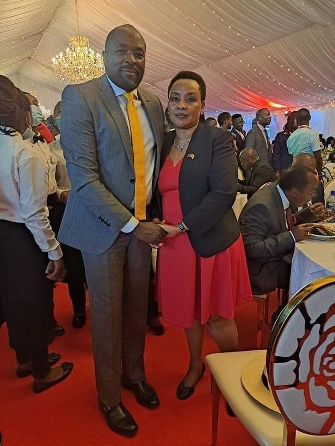 Cliff Ombeta with DCJ Philomena Mwilu at #Statehouse on Tuesday #Rutothe5th