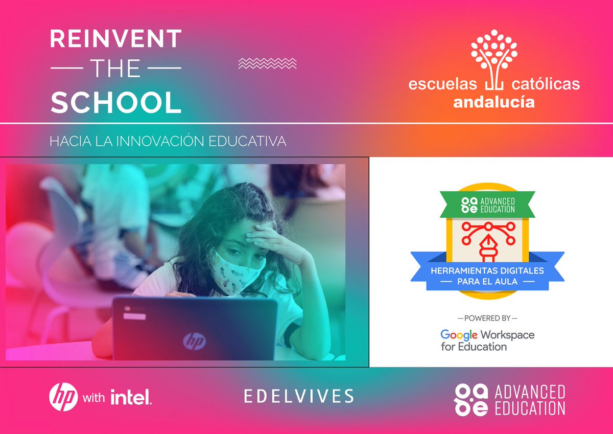 Otra formación para profes de Andalucía que comienza el 19/9 📅

🔧Herramientas Digitales para el Aula de <a href="/GoogleForEdu/">Google for Education</a>

Inscripción⬇️
forms.gle/cjED4j78DBDN13…

Mejora tu #CompetenciaDigitalDocente con <a href="/EC_Andalucia/">EC_Andalucia</a> <a href="/HPEDU/">HP Education</a> <a href="/Intel_Spain/">Intel España</a> <a href="/FundacEdelvives/">Fundación Edelvives</a> @Grupo_AEd

#claustrovirtual