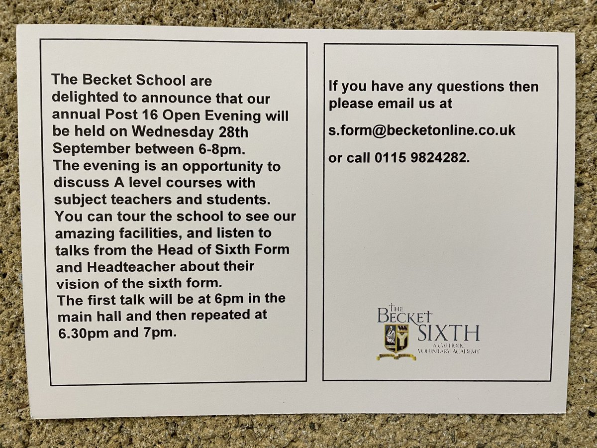 Becket Sixth tweet media