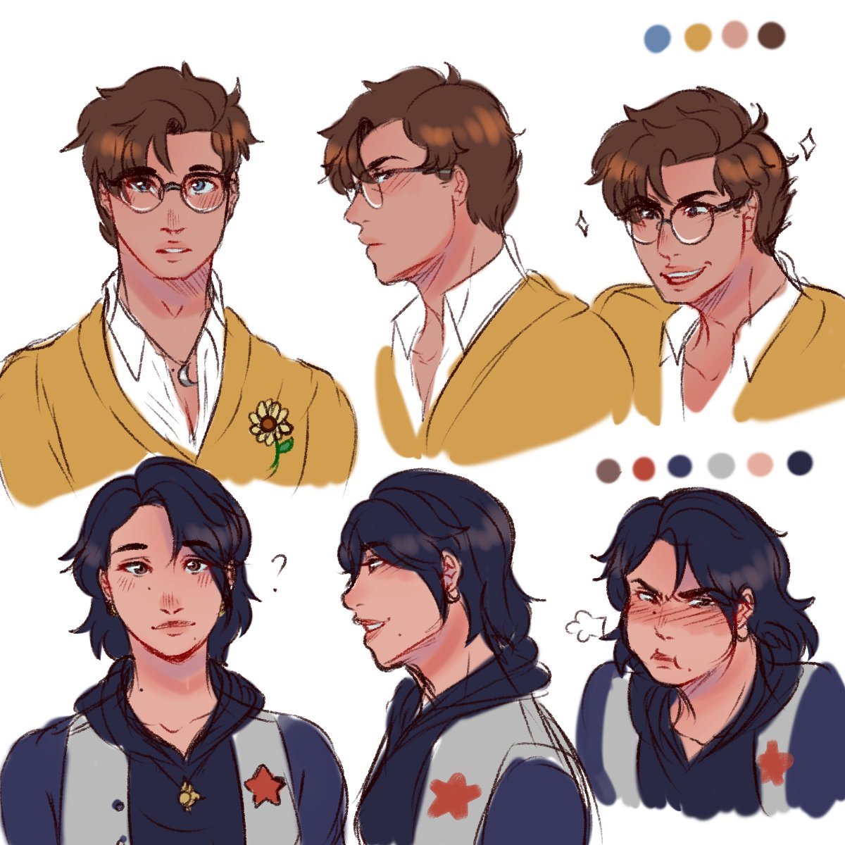 KapeBun's tweet photo. Meet my new babies, 💛Deimos and Lianna 💙

#artistsontwitter #ArtistOnTwitter https://t.co/BhUKgJ4fu4