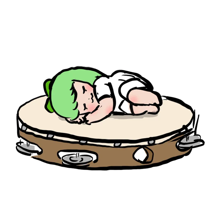 今日もみんなつかれタンバリンだったね 