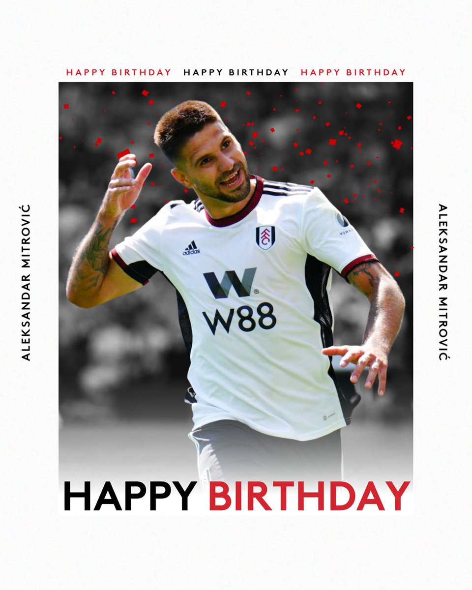 FulhamFC's tweet photo. Wishing you the happiest of birthdays, Mitro! 🔥

#FFC https://t.co/H7qiYejPl0