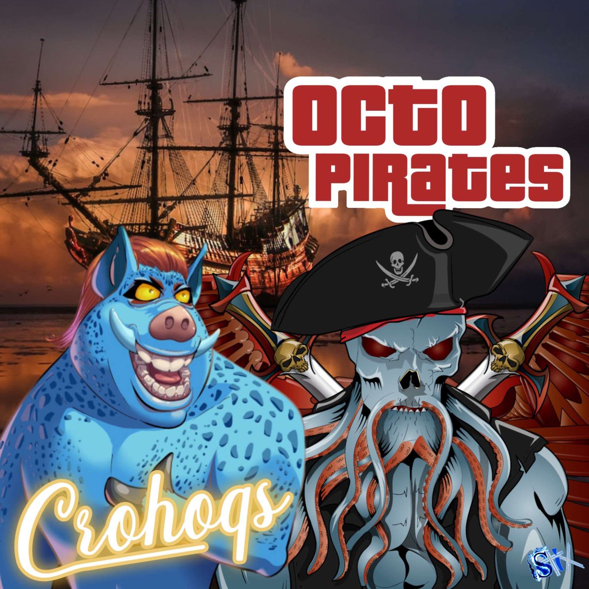 cro_hogs's tweet photo. 🎁 #NFTGiveaway 🎁
To celebrate partnership and their upcoming Mint 19.09 and our Mint https://t.co/HuYomhxTQi 
We’re giving away:

🏆 1⃣ x NFT OctoPirateSkull 
🏆 🔟 x WL OctoPirateSkull
🏆 1️⃣ x CroHogs NFT

1⃣ ❤️&amp;🔁
2⃣ Follow @OctoPirateSkull &amp; @cro_hogs
3⃣ Tag 3 #CroFam

72H⏰ https://t.co/pBntLdNyuB