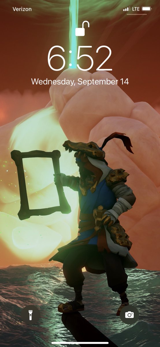 Capt_Ballzonia's tweet photo. New cell background this week 📱 @SeaOfThieves #FramedUp #PortalBauces 🖼 🐊 https://t.co/9fBnlvjhND