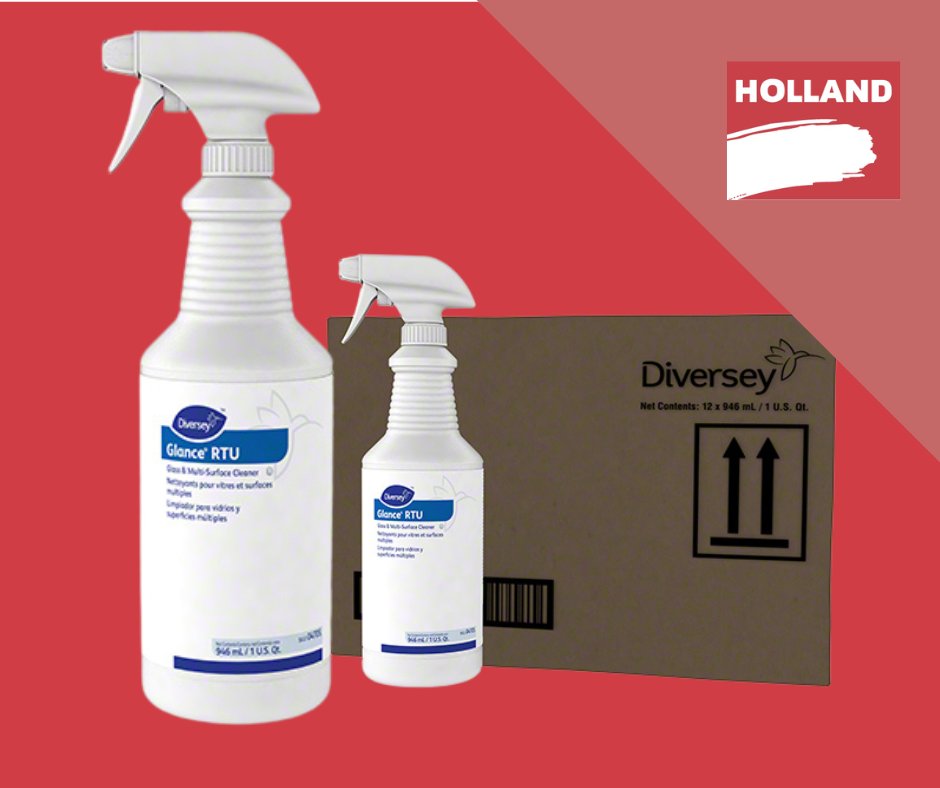 HollandClean's tweet image. Save time and energy with @diversey's  non-streaking, quick-drying, ammoniated glass cleaner. Cleans and shines glass, mirrors, sinks, countertops, stainless steel and many other washable surfaces.
 #savetime #cleanfaster
