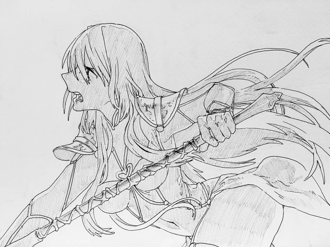 そんなことより俺の描いた最高のスカサハ師匠を見てくれよ 